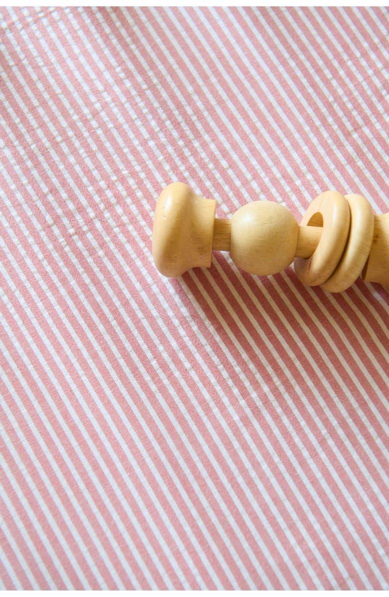 Pehr Organic Cotton Seersucker Crib Sheet, Alternate, color, Anchor Red