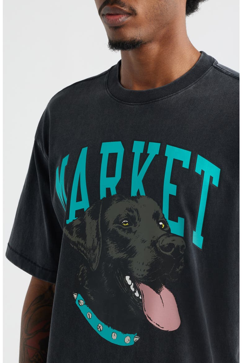 Black Lab Arc Graphic T-Shirt, Alternate, color, BLACK