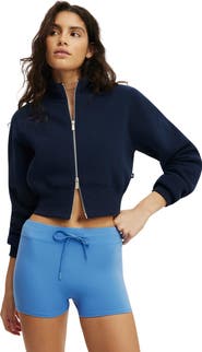 COTTON ON BODY Women's Active Plush Fitted Zip Through