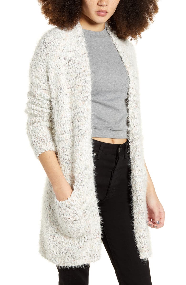 Dreamers by Debut Eyelash Chenille Cardigan, Main, color,