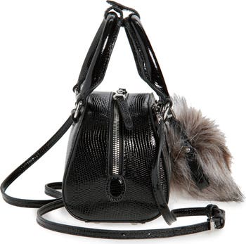 1Dr 2.0 Dome Logo Lizard Embossed Leather Crossbody Bag