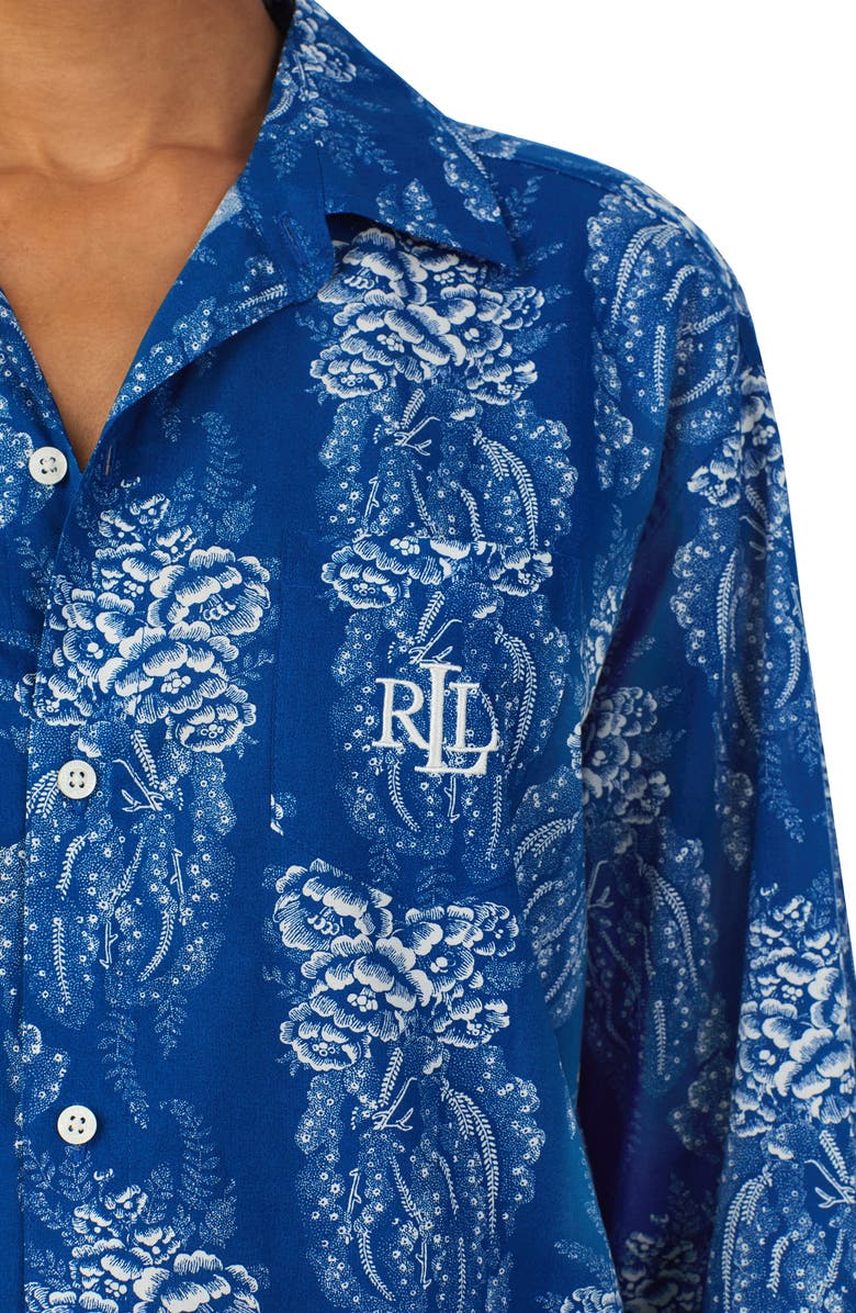 Lauren Ralph Lauren Print Sleepshirt, Alternate, color, 