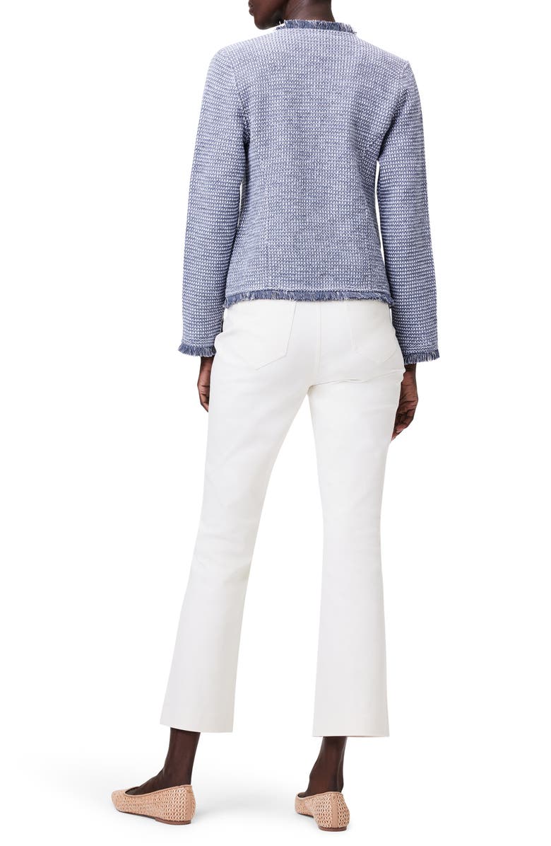 NIC+ZOE Fringe Tweed Jacket, Alternate, color,