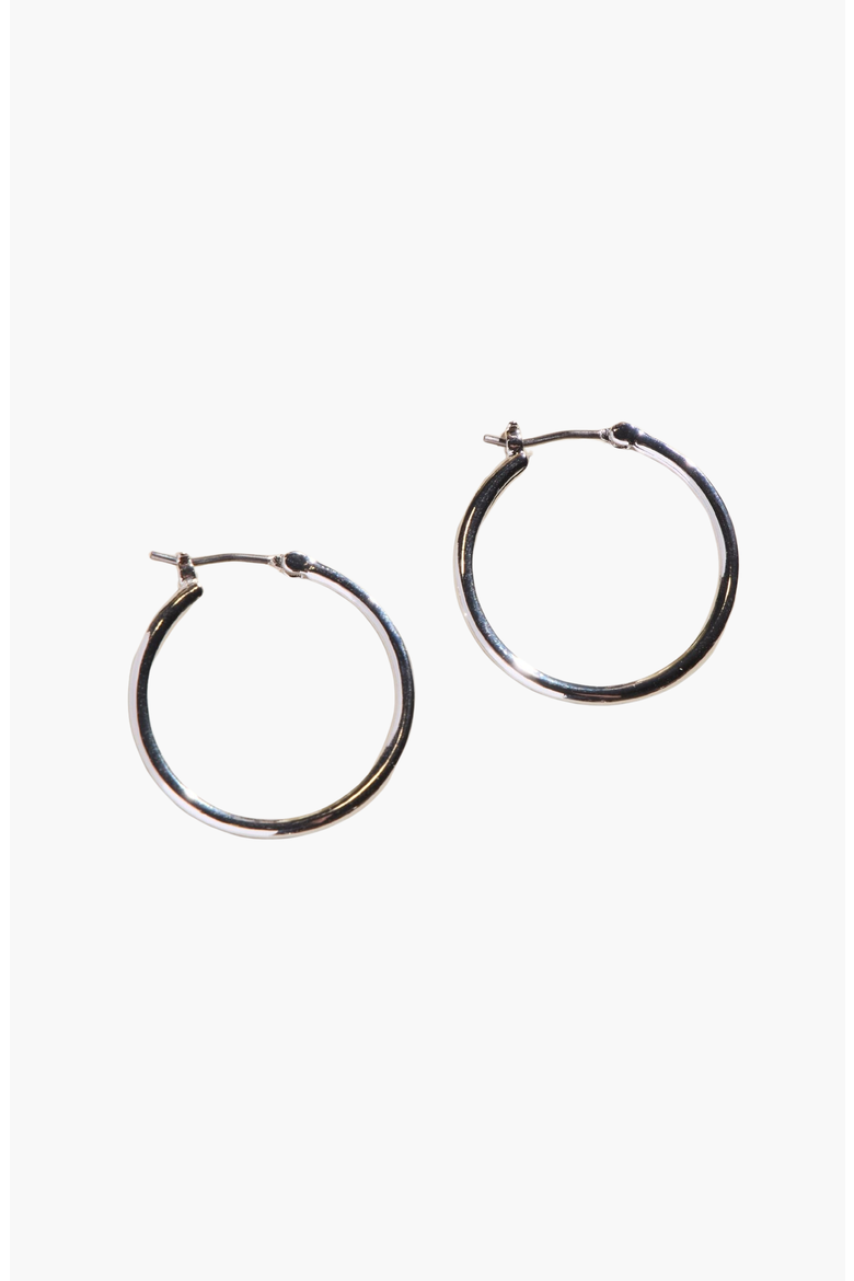 Halo Hoops Earrings, Main, color, Silver