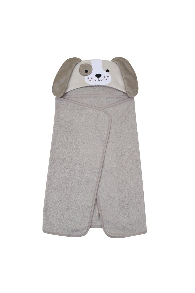 Baby/Infant Luxury Cotton Terry Dog/Puppy Hooded Bath Towel, Alternate, color, Brown