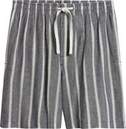 Majestic International Textured Retreat Woven Cotton Drawstring Pajama Shorts