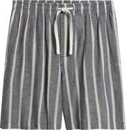Majestic International Textured Retreat Woven Cotton Drawstring Pajama Shorts