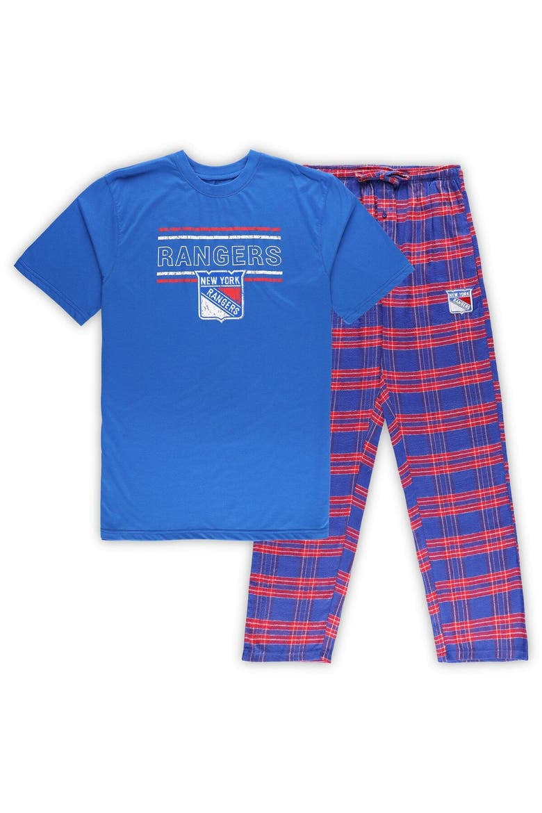 Men's Blue/Red New York Rangers Big & Tall T-Shirt & Pajama Pants Sleep Set, Main, color, Blue