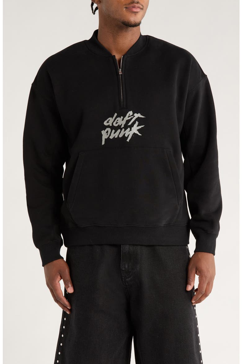 x Daft Punk Primetime Quarter Zip Sweatshirt (Men) | Nordstrom