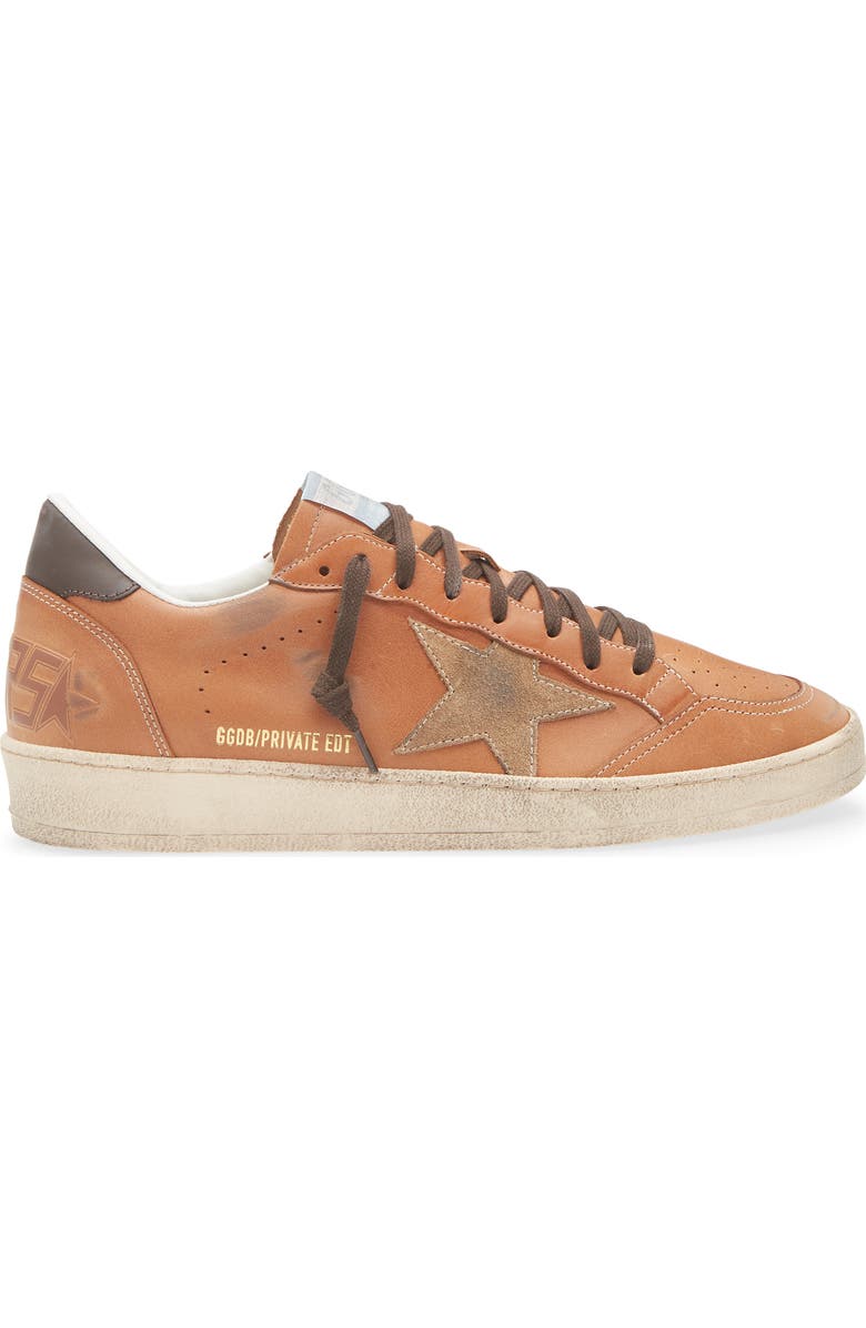 Golden Goose Ball Star Sneaker, Alternate, color, Brown/Dk Brown Beige