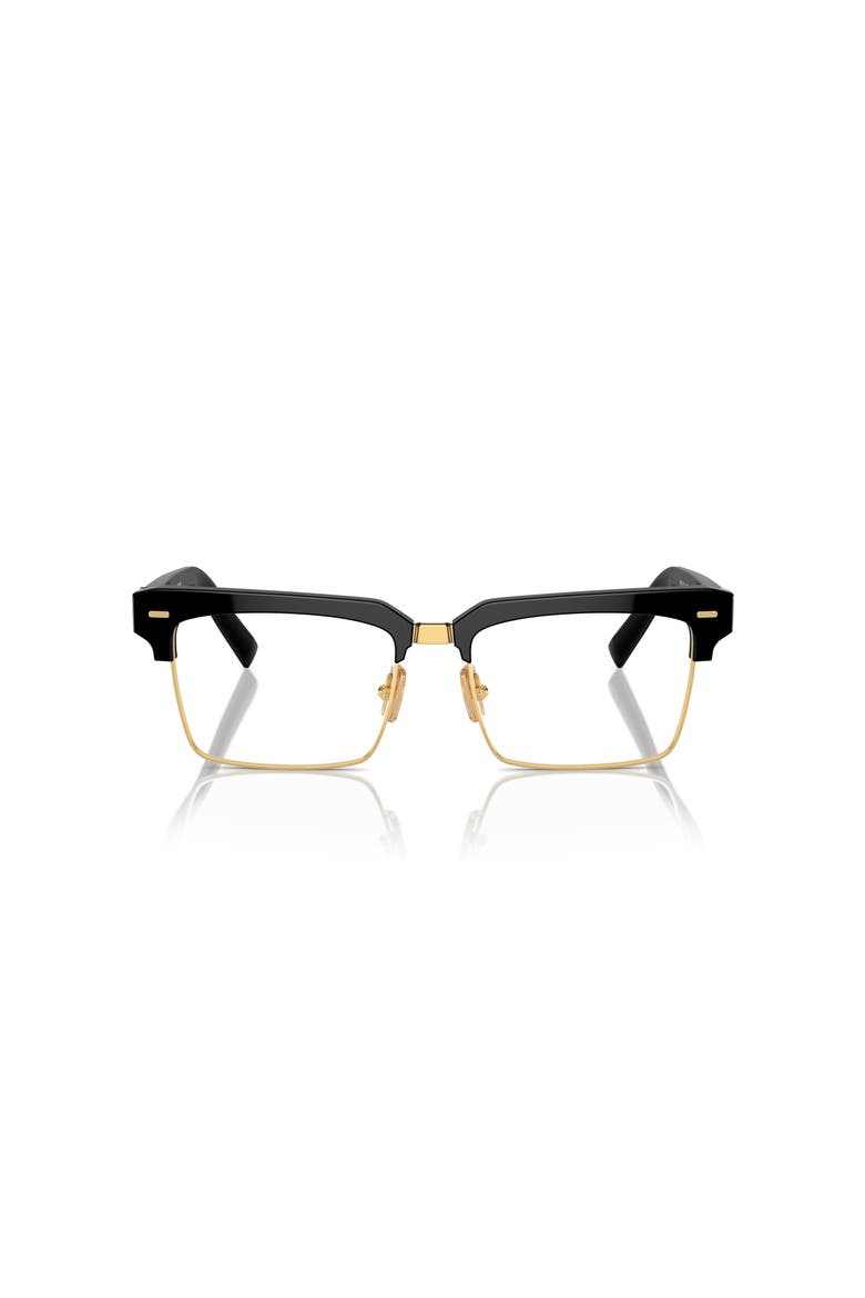 54mm Rectangle optical glasses, Alternate, color, Black