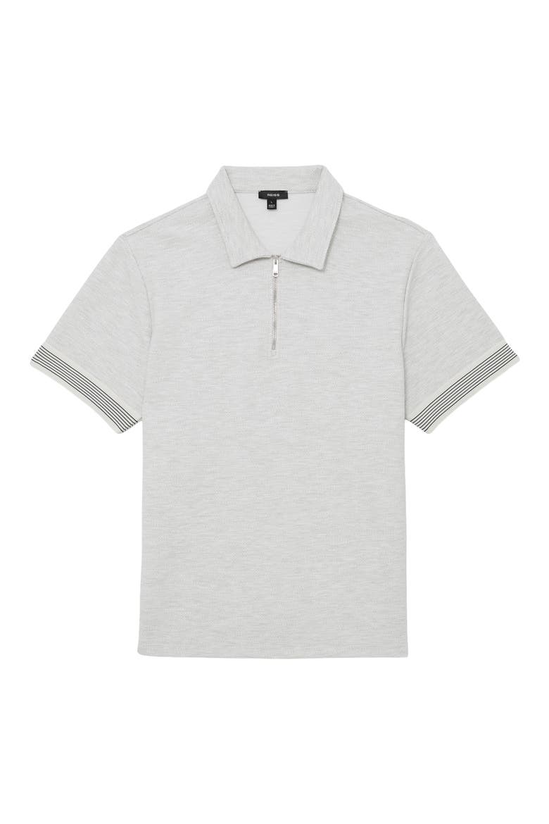 Bruno Quarter Zip Polo, Alternate, color, GREY MELANGE