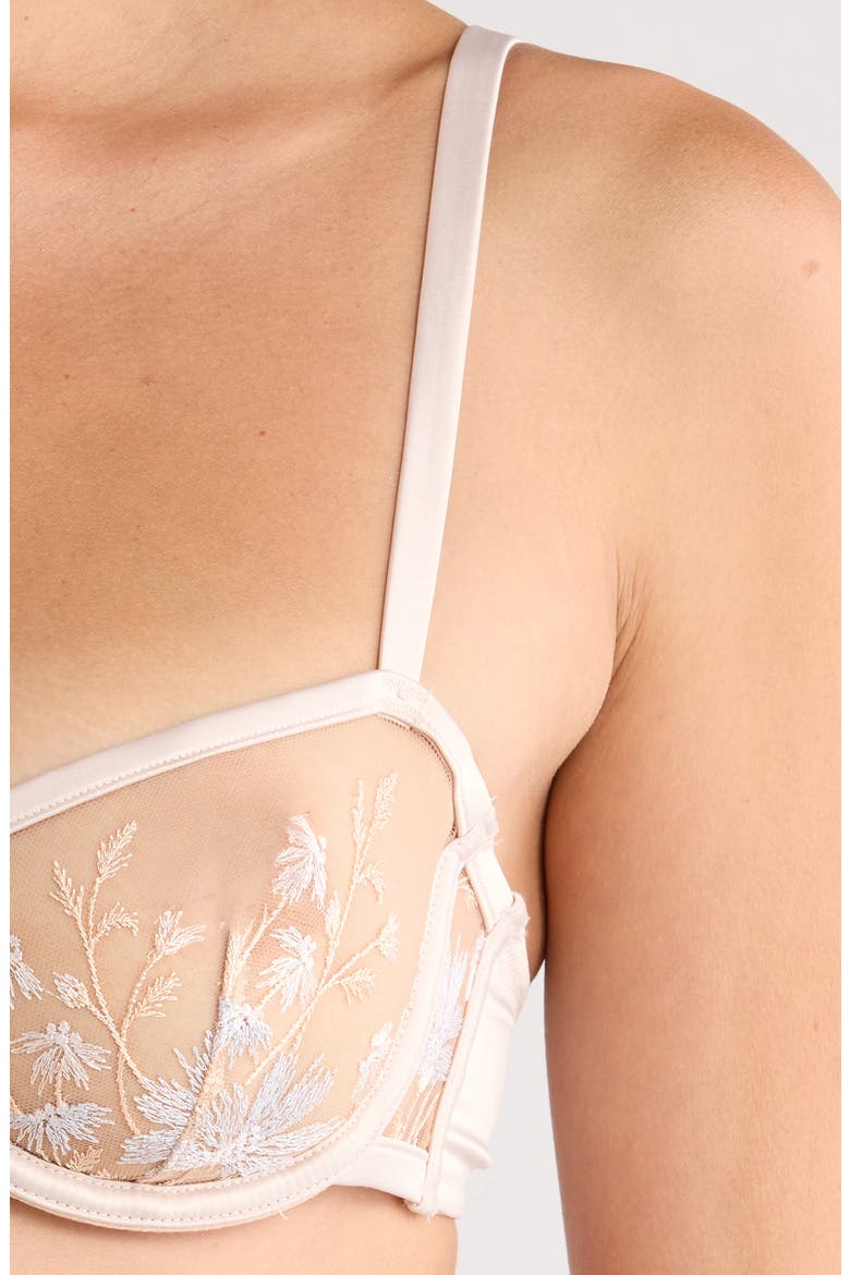 Champetre Underwire Balconette Bra, Alternate, color, DUNE