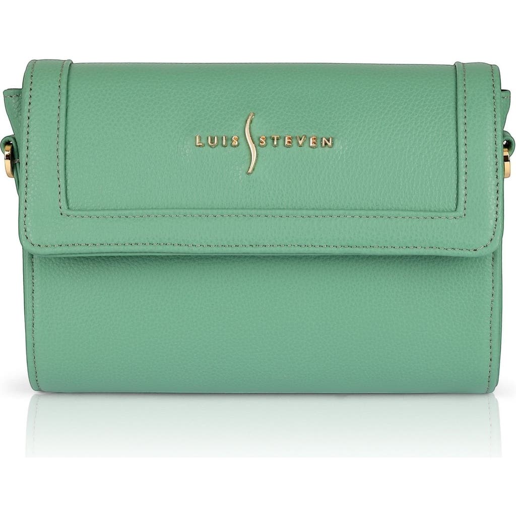 Luis Steven Charley Leather Crossbody In Green