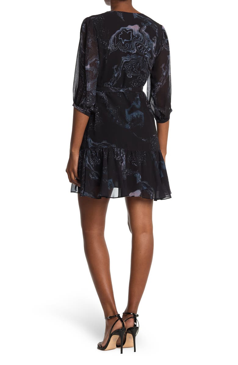 AllSaints Jade Hatsukoi Wrap Dress, Alternate, color, 