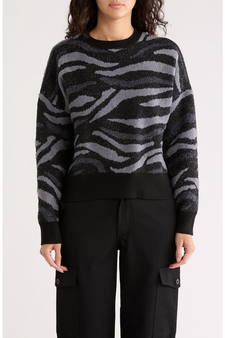 Thin Gauge Knit Sweater, Main, color, BLACK