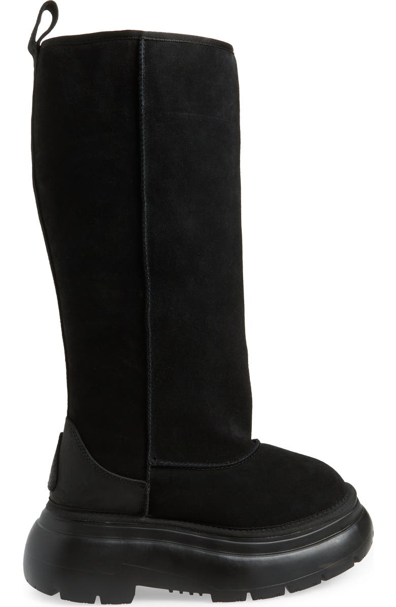 R13 Tall Chunky Genuine Shearling Lined Boot, Alternate, color,