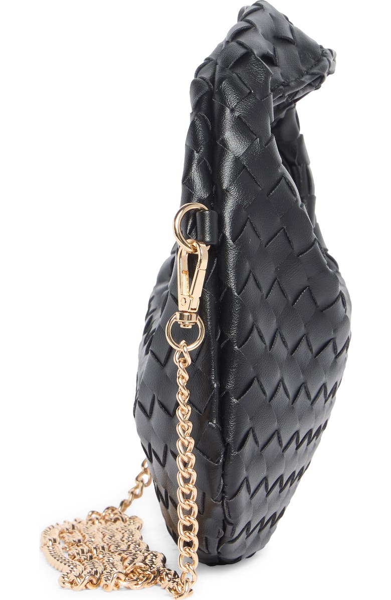 URBAN EXPRESSIONS HANDBAGS Woven Crossbody Bag, Alternate, color, Black