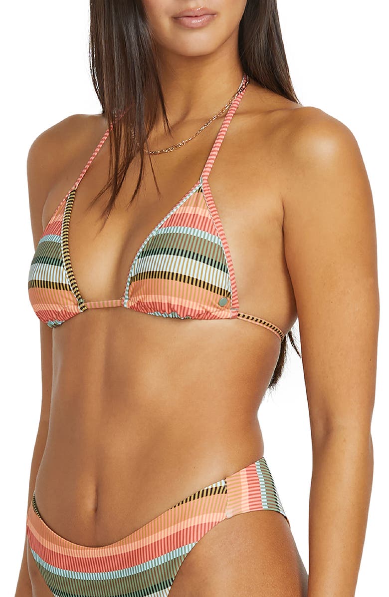 Volcom Sol Song Slider Triangle Bikini Top, Alternate, color,