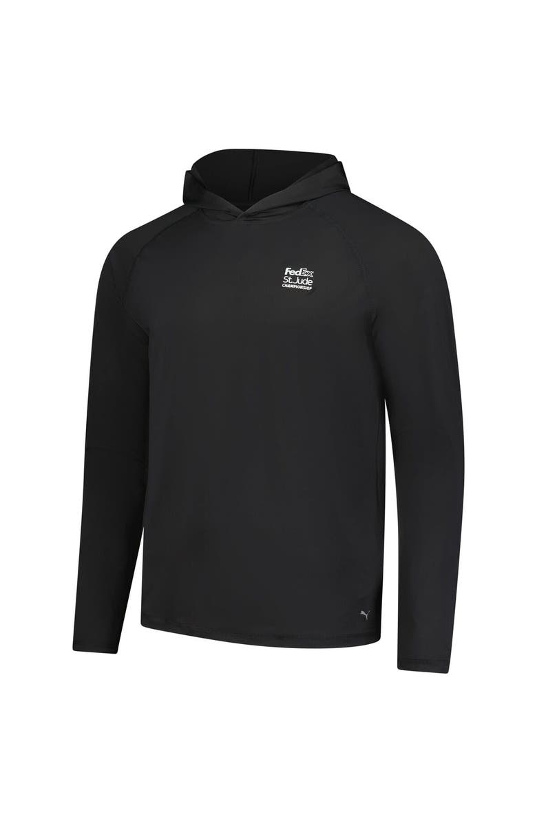 PUMA Men's Puma  Black FedEx St. Jude Championship You-V Pullover Hoodie, Alternate, color, Black