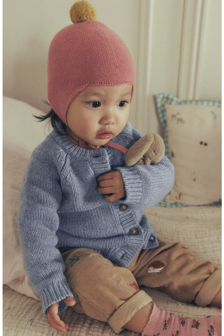 Kids' Chunky Cardigan, Main, color, BLUE MARL