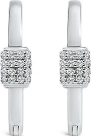 Haus of Brilliance 10K Gold 3/8 Cttw Lab Grown Diamond Heart Shaped Huggie Hoop Earrings