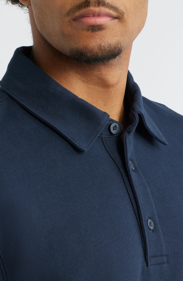 Carhartt Work In Progress French Terry Polo Sweatshirt, Alternate, color, Deep Night