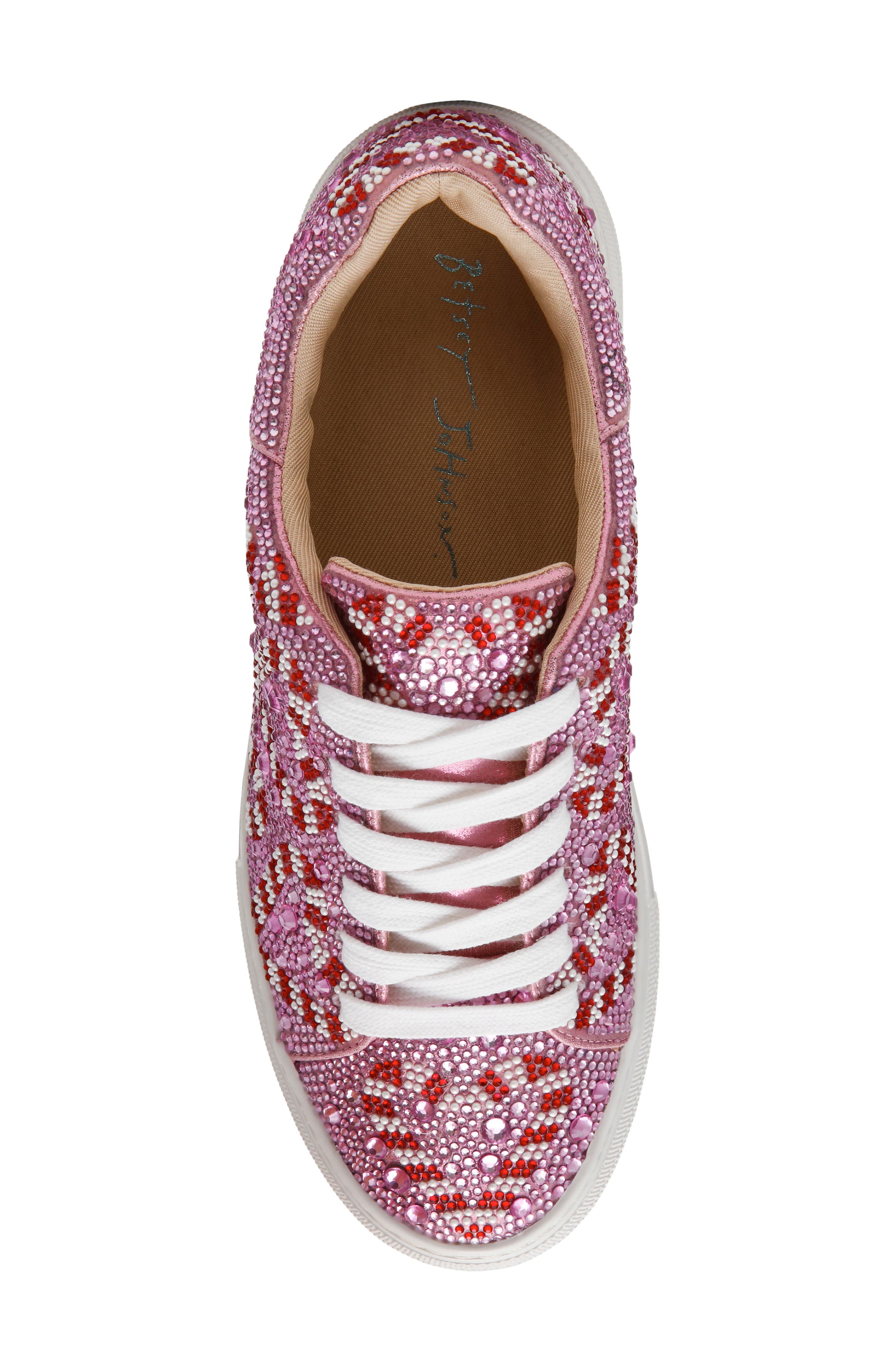 Sidny Platform Sneaker, Alternate, color, PINK CANDY CANE