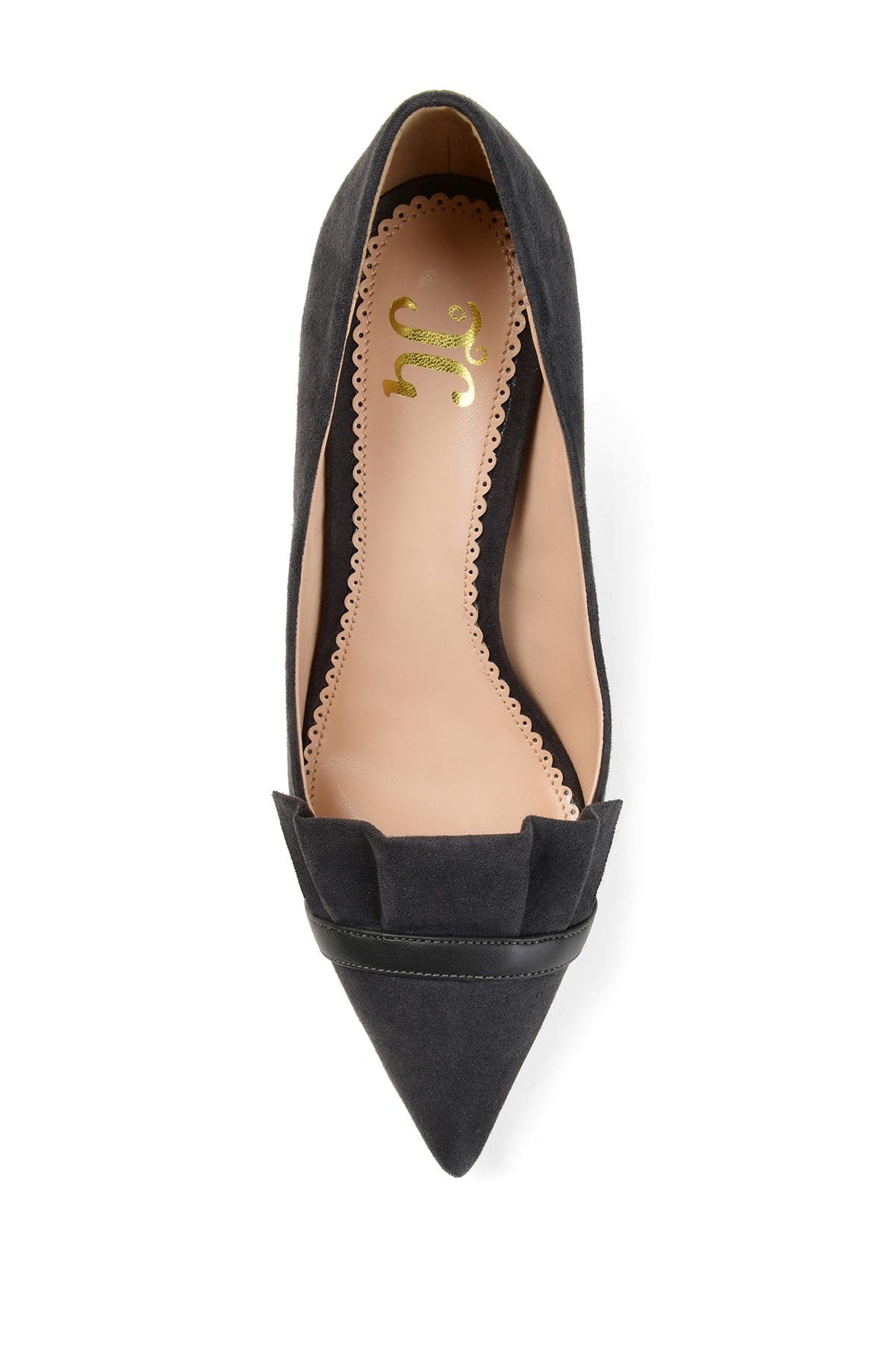 Journee Collection JOURNEE Marek Ruffle Pump, Alternate, color, Grey