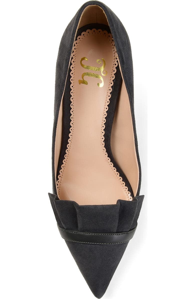 Journee Collection JOURNEE Marek Ruffle Pump, Alternate, color, Grey