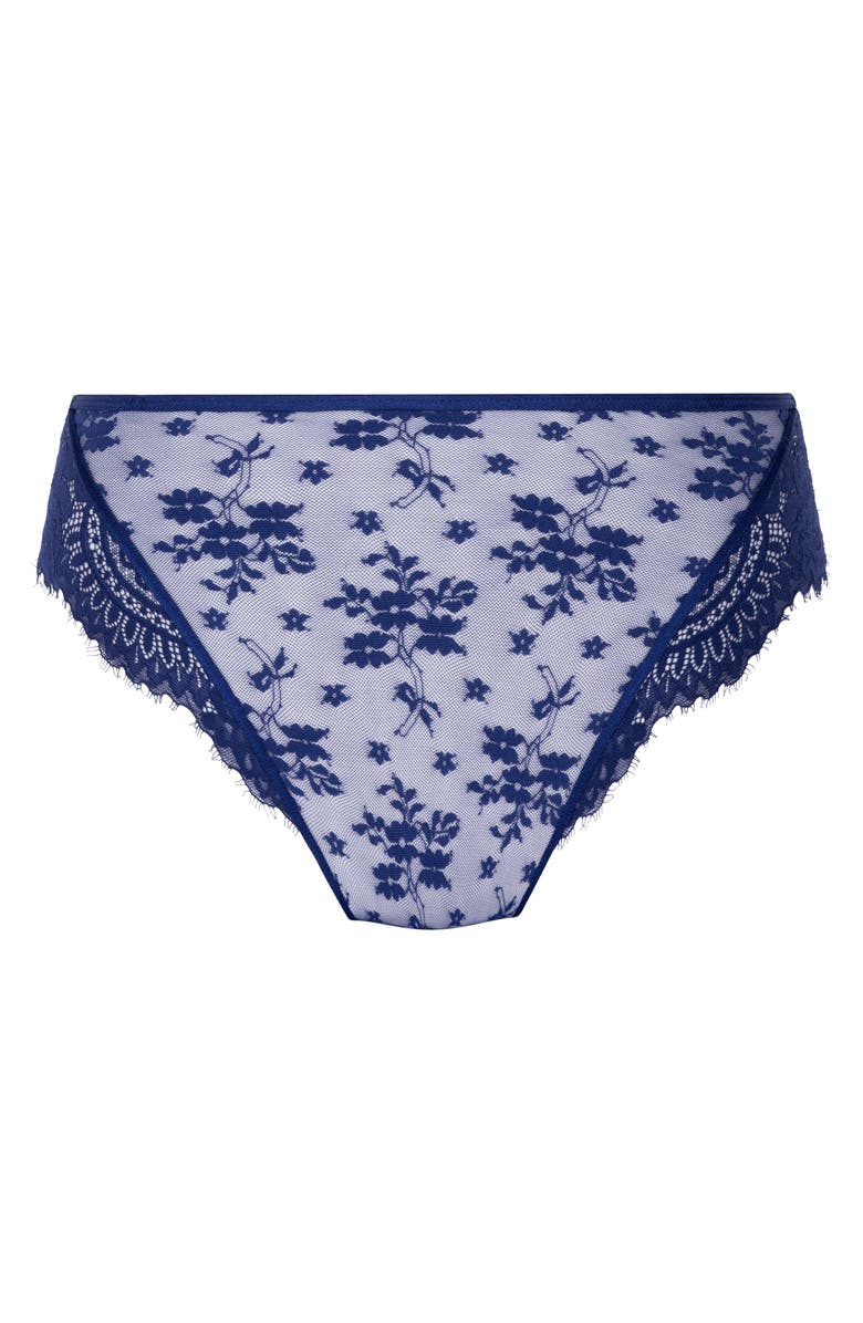 Hunkemöller Lou Brazilian Panties, Alternate, color, Twilight Blue