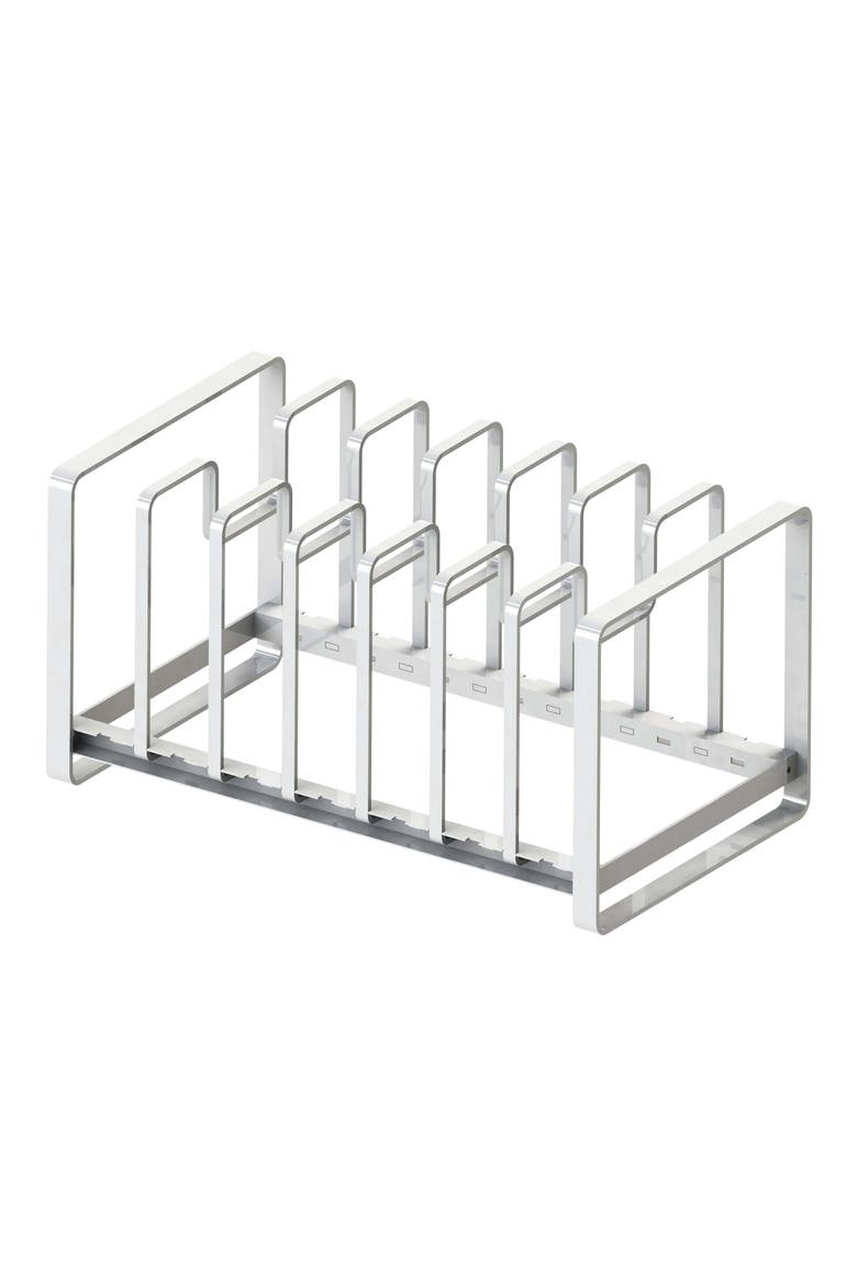 Cupboard Storage Rack, Main, color, WHITE
