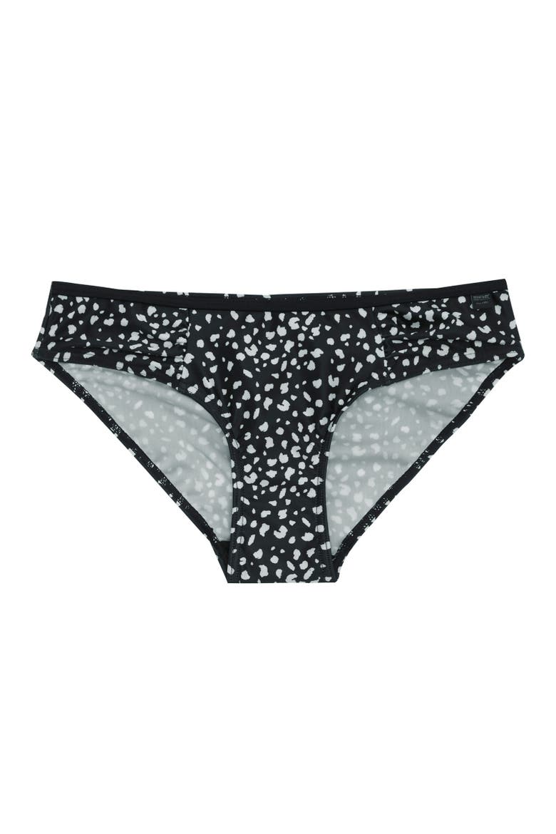 Aceana Polka Dot Bikini Bottoms, Main, color, Black and White