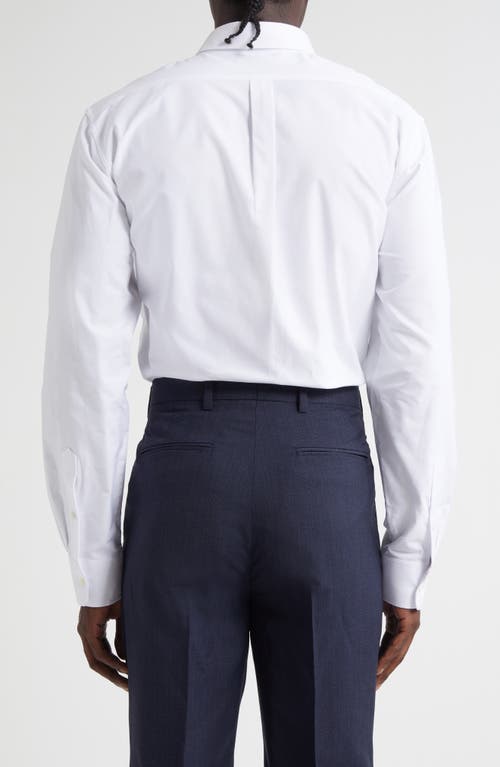 Givenchy Paris Embroidered Classic Fit Cotton Poplin Button-down Shirt In White