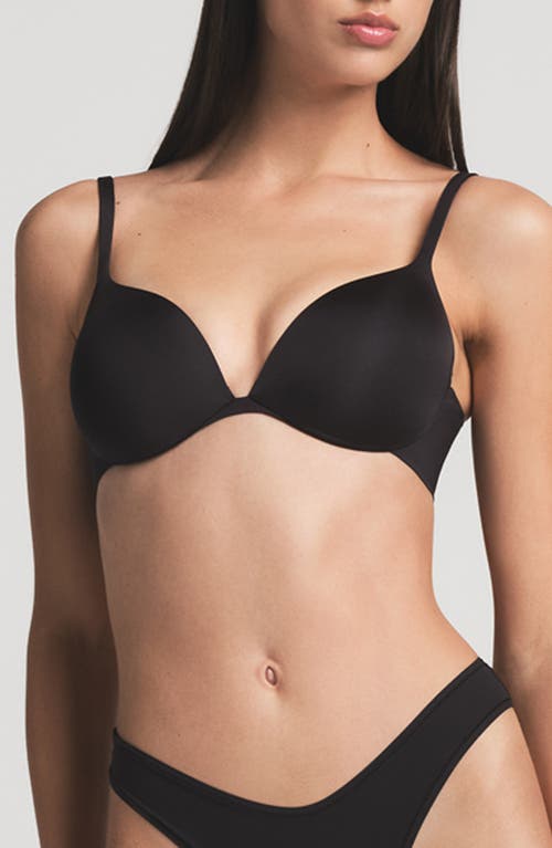 SKIMS Ultimate Teardrop Underwire Push-Up Bra in Onyx at Nordstrom, Size 32D