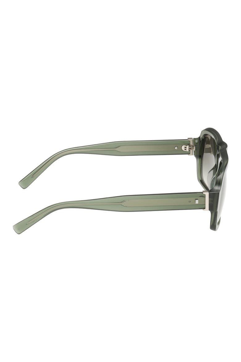 53mm Navigator Sunglasses, Alternate, color, GREEN BEIGE GRADIENT LENS