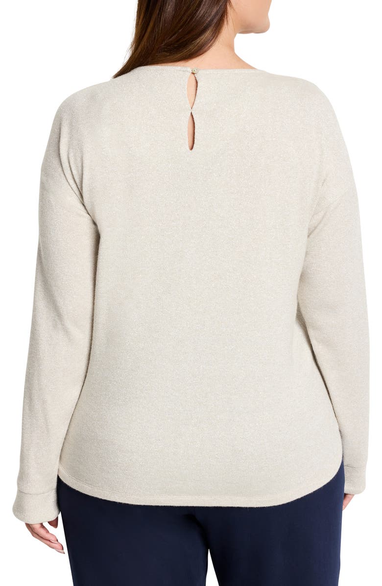 NIC+ZOE Everyday Sparkle Relaxed Fit Top, Alternate, color, Neutral Mix