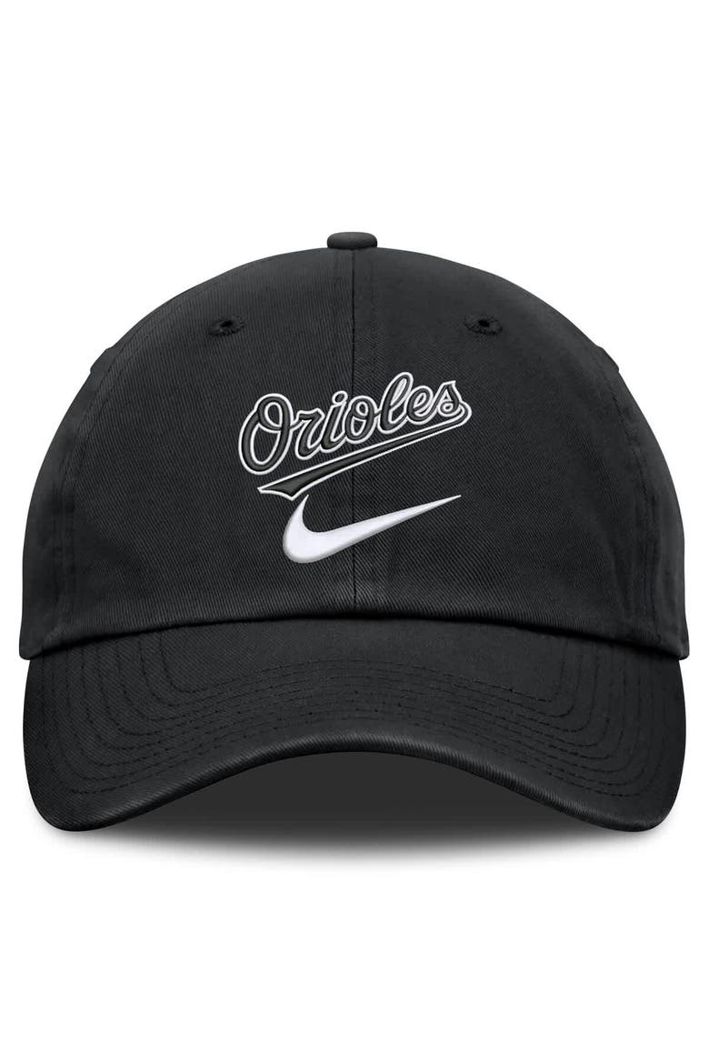 Men's Nike  Black Baltimore Orioles Primetime Club Adjustable Hat, Alternate, color, Black