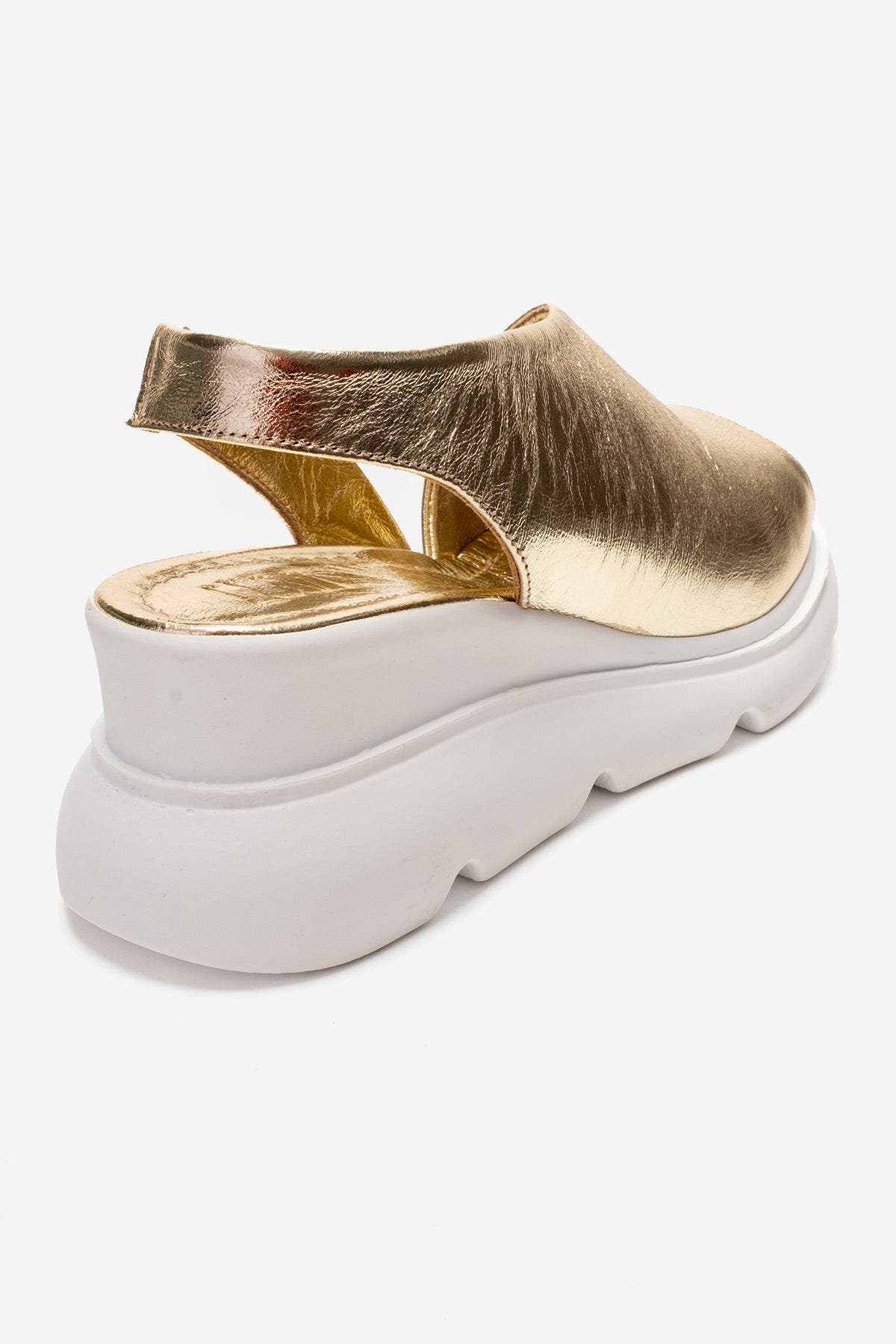 Agusto Leather Platform Sandal, Alternate, color, Gold
