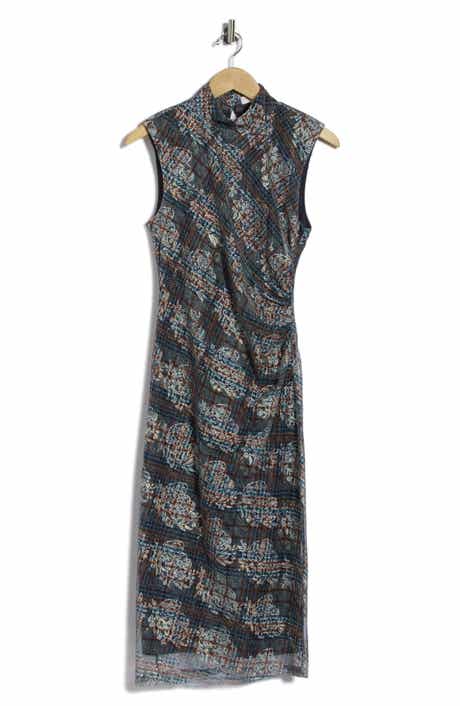 Mandy Mock Neck Midi Dress