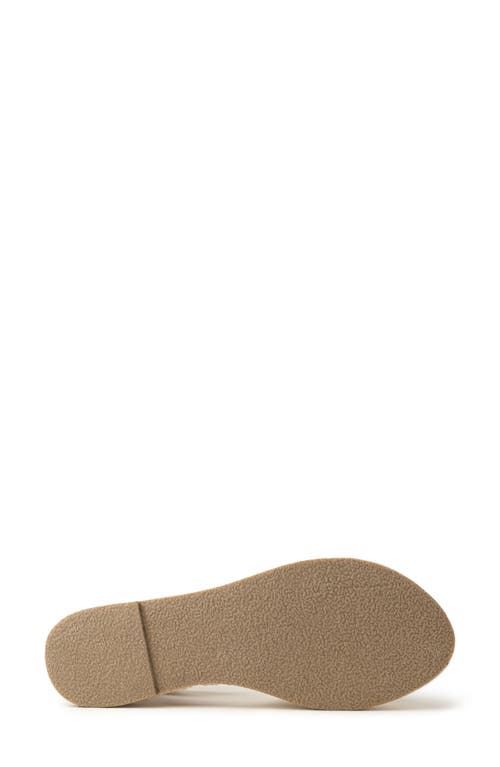 Minnetonka Pemma Ankle Strap Sandal In Tan Herringbone