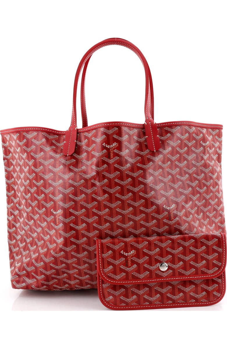 Pre-Owned Goyard Saint Louis Tote Coated Canvas PM, Alternate, color, Red