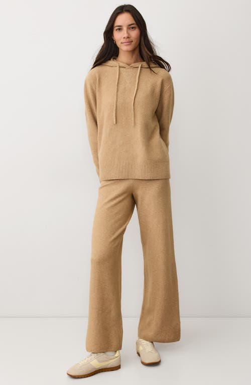 Marine Layer Chalet Knit Straight Leg Pants In Brown