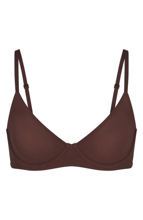 Skims Fits Everybody Unlined Demi Bra In Cocoa