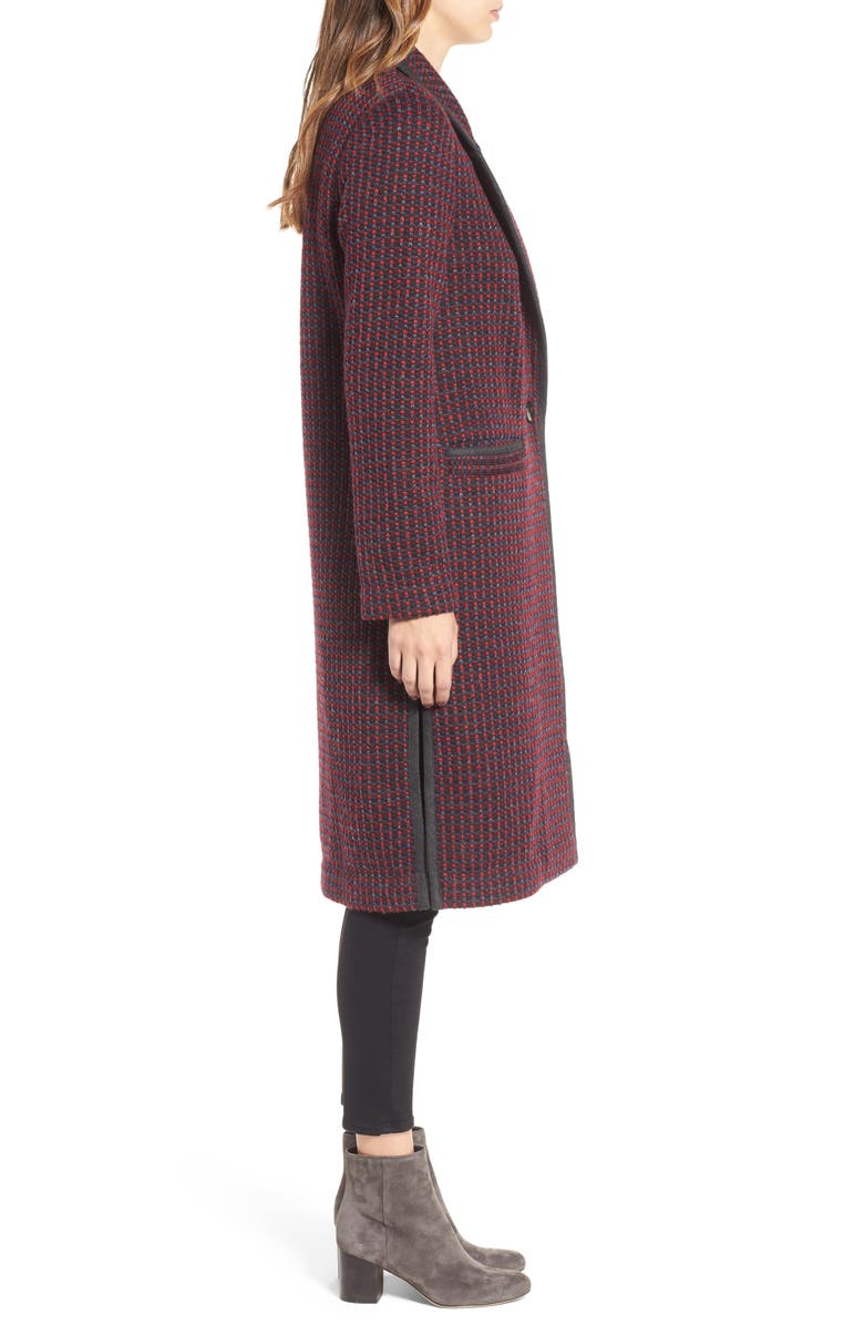 Diane von Furstenberg Tweed Coat, Alternate, color,
