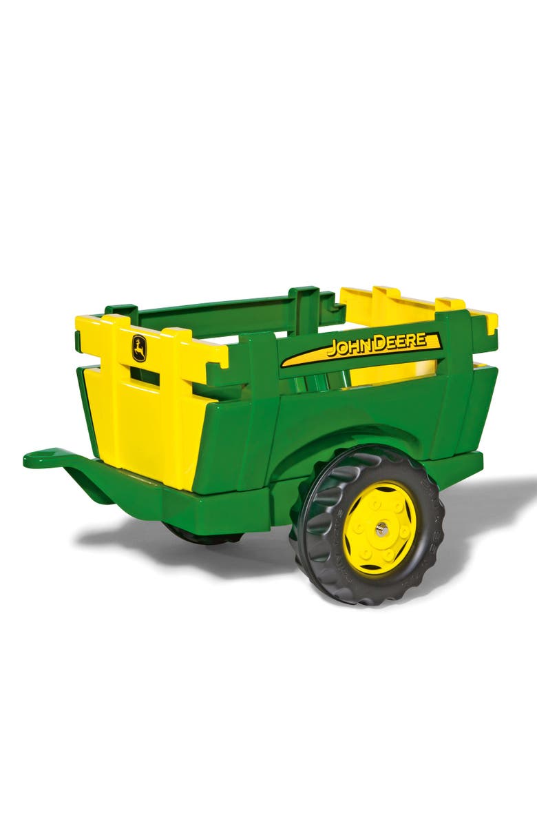 John Deere Farm Trailer, Main, color, Green/Yellow