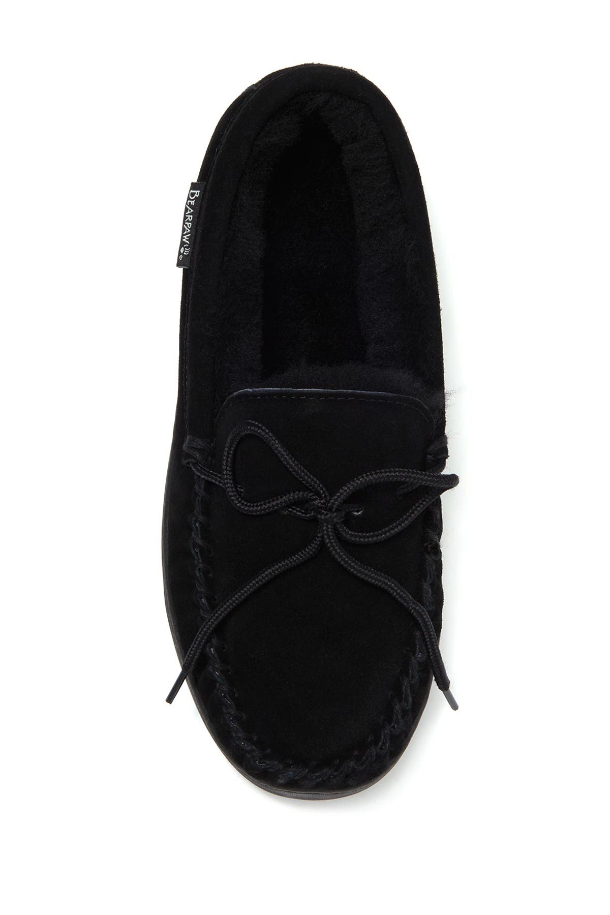 BEARPAW Moc II Slipper - Wide Width Available, Alternate, color, Black