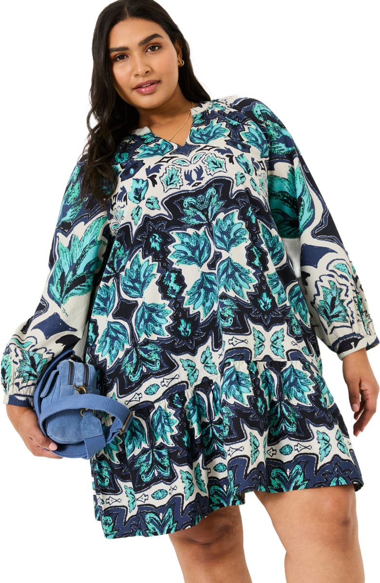 FatFace Plus Size Amy Mirrored Dress, Main, color, 