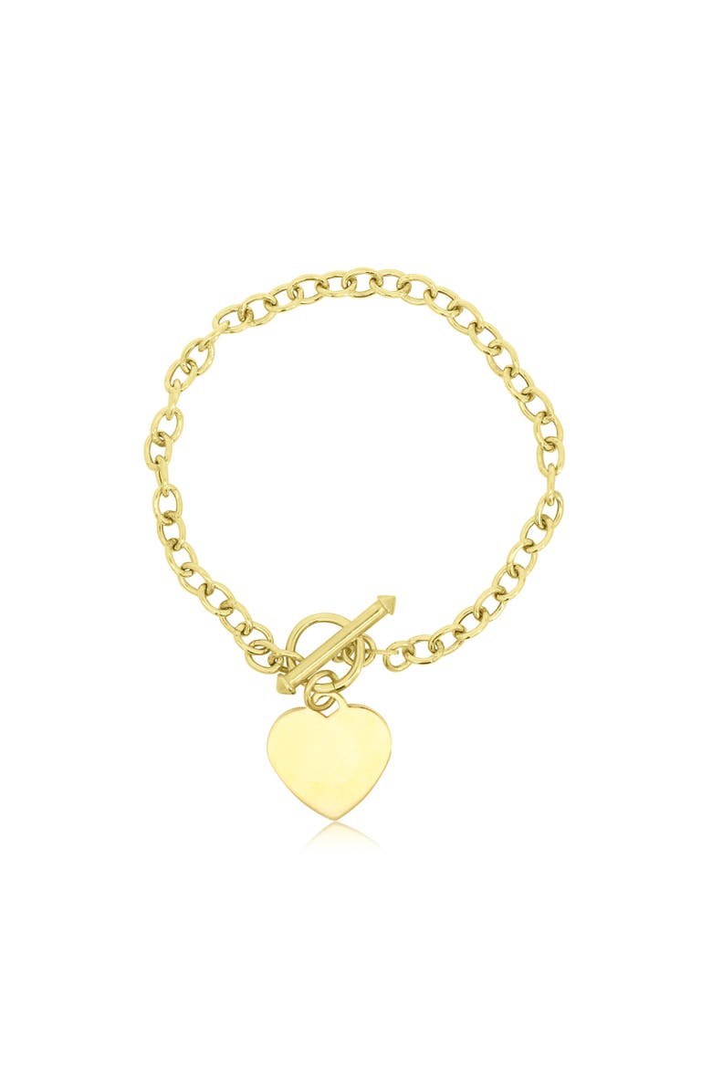 Heart Toggle Bracelet, Main, color, Gold-Plated Sterling Silver