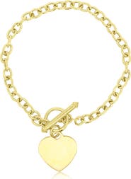 The Lovery Fine Jewelry Heart Toggle Bracelet